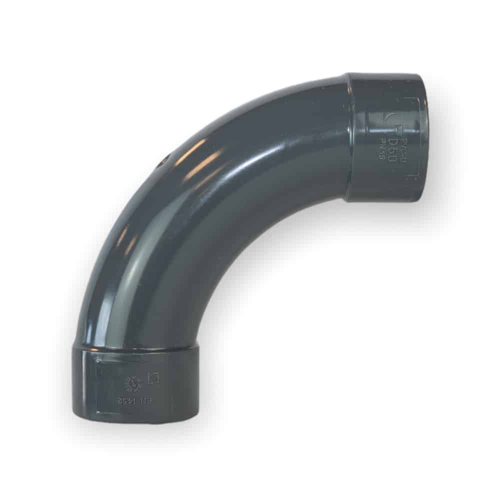 PVC Långböj 90°, 50 mm